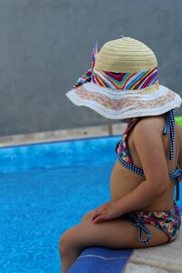 Child girl water