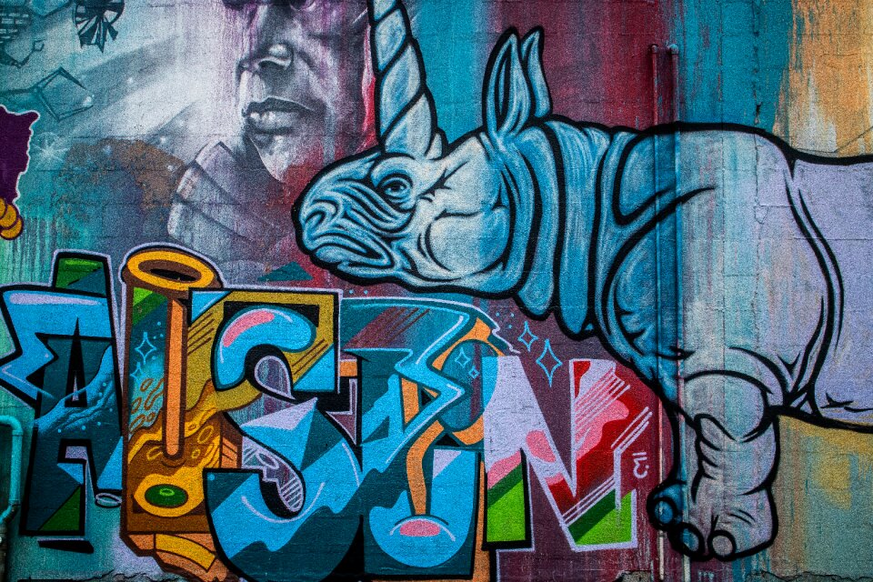Street art urban austin