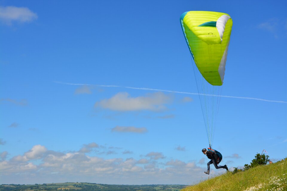 Baptism paragliding granville normandy france