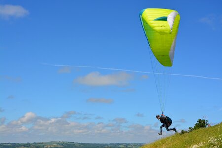 Baptism paragliding granville normandy france