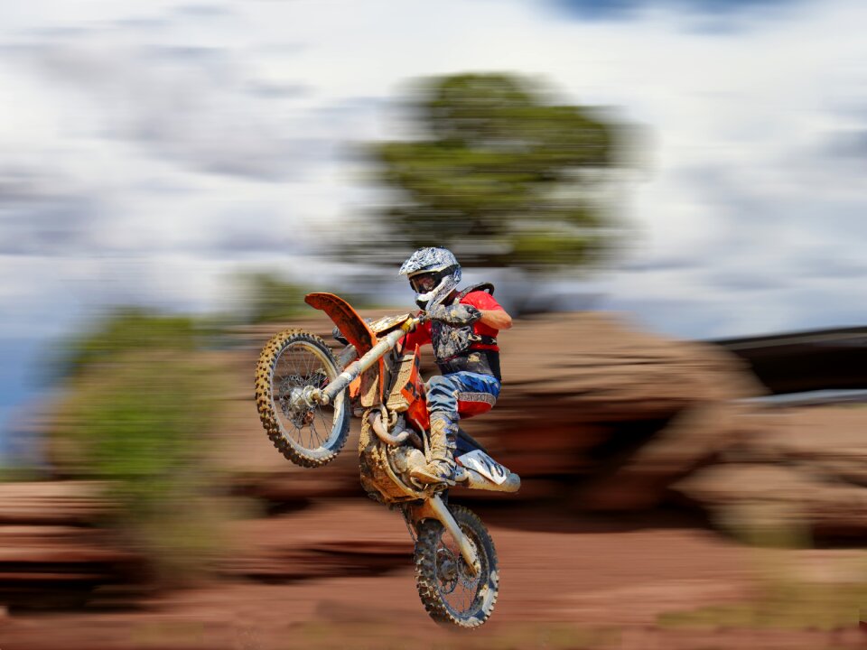 Motocross speed jump