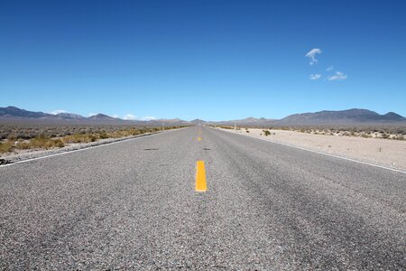 Asphalt extraterrestrial highway gray desert photo