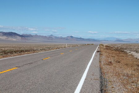 Desert extraterrestrial highway blue desert photo