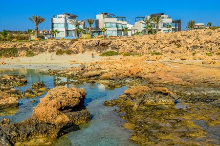 Scenery cliff villas