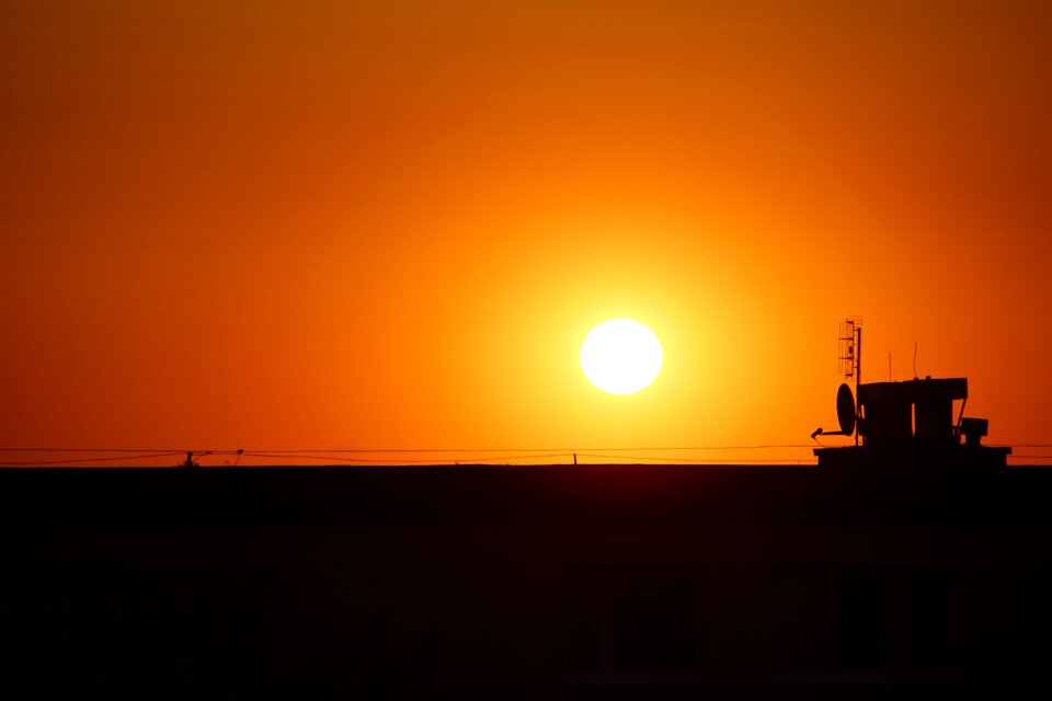 Twilight landscape sunrise photo