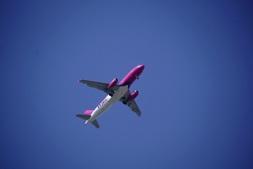 Clouds aircraft flying
