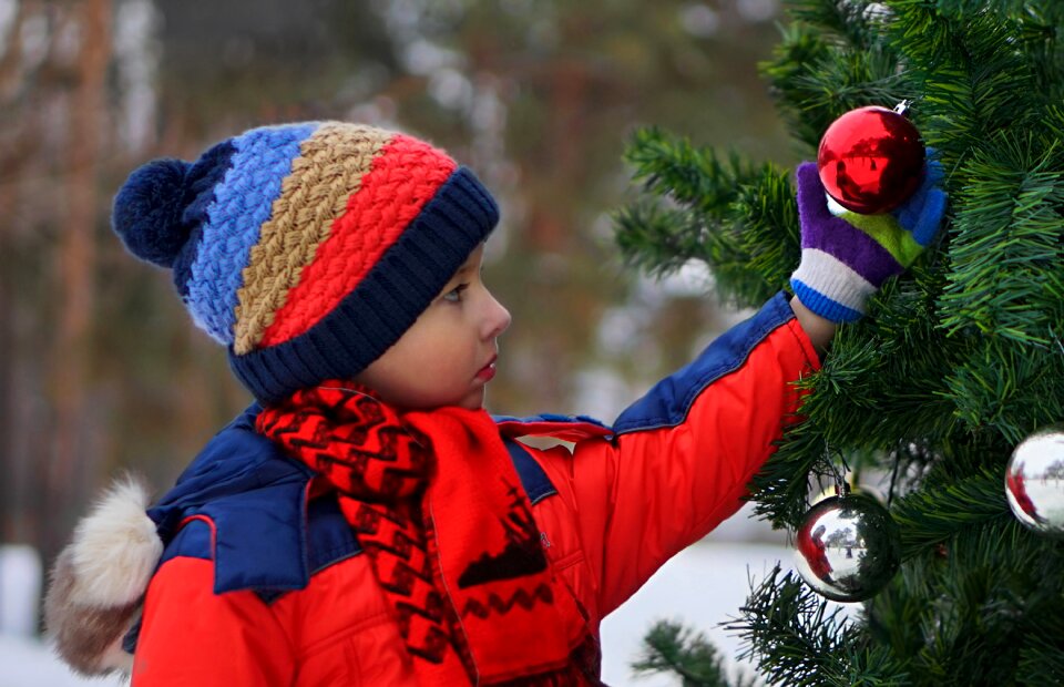 New year's eve christmas tree christmas card