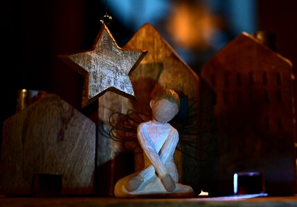 Angel star decoration