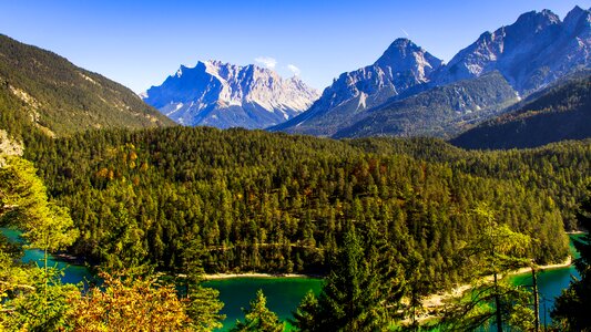 Distant view wilderness landscape