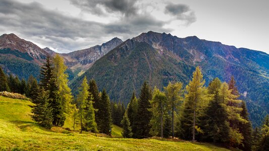 Distant view wilderness landscape
