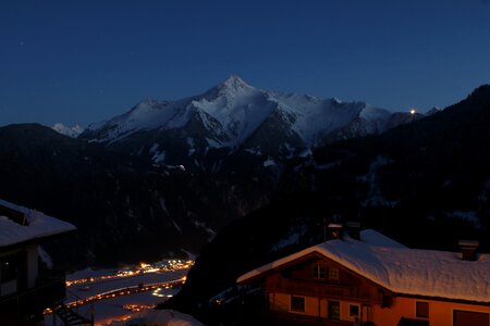 Night snow alpine