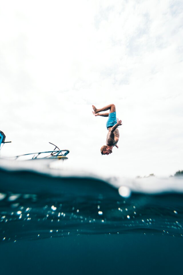 Jumping people vacation