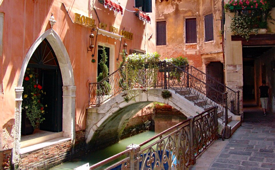 Historic center bridge facade