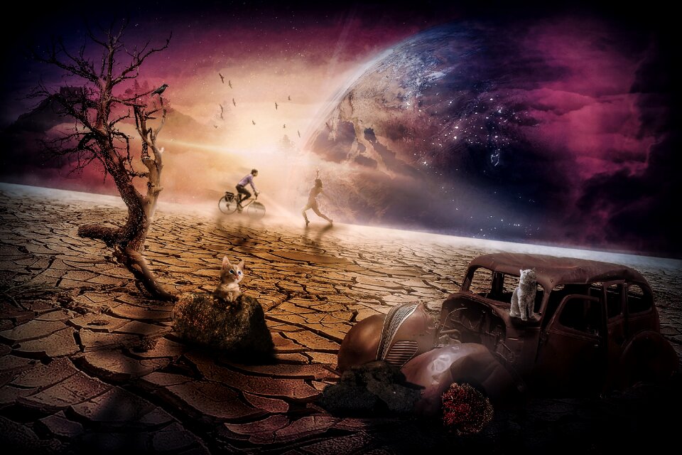 Mystical fantasy galaxy
