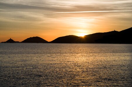Sunset islands mediterranean photo