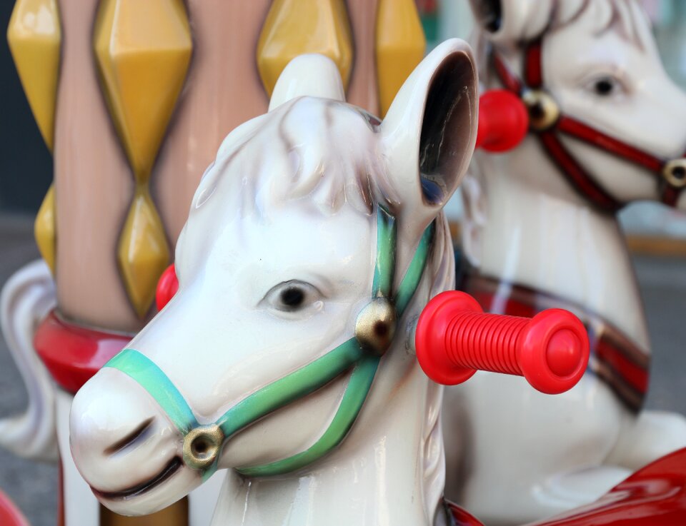 Horse merry-go-round carousel