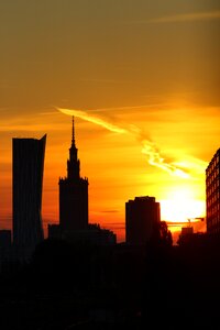 Warsaw sunrise the sun photo