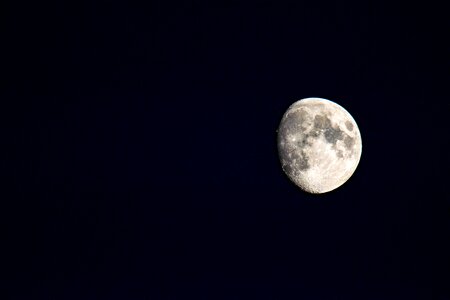 Night lunar astronomy photo