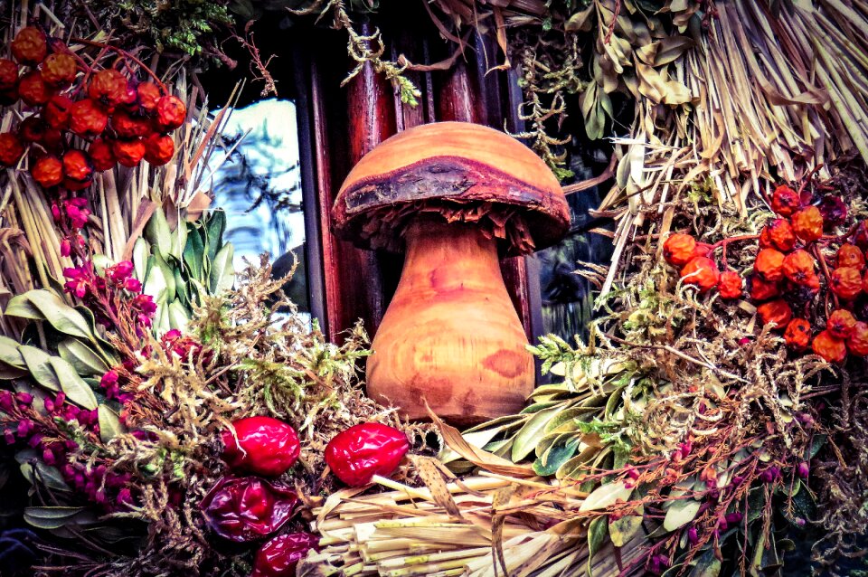 Decoration mushroom straw