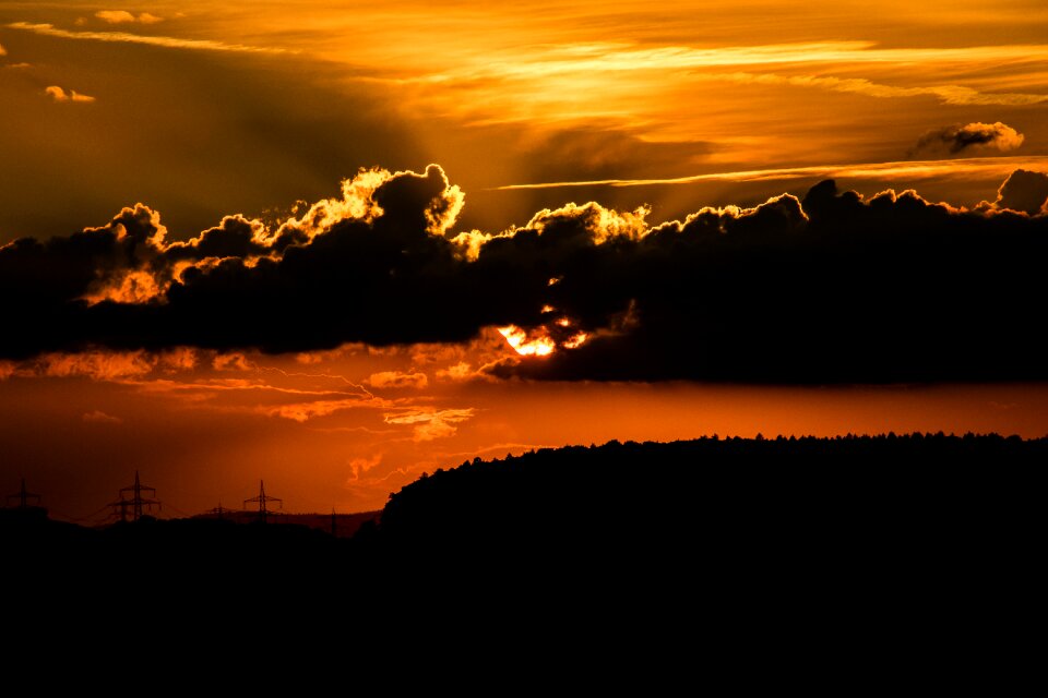 Dusk clouds abendstimmung