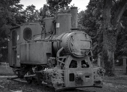 White locomotive nostalgia