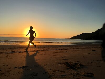 Ocean dawn brown sunrise
