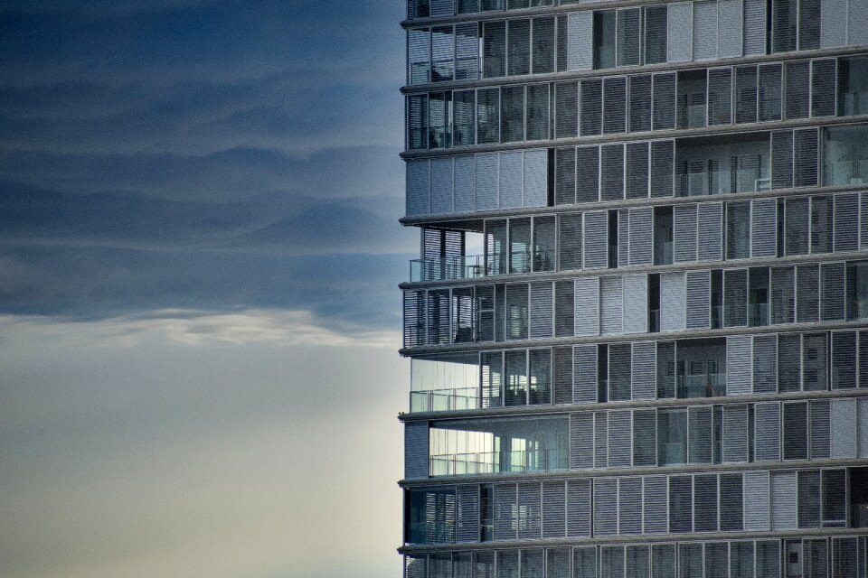 Modern city building