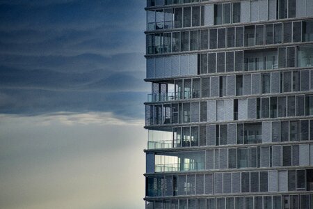 Modern city building