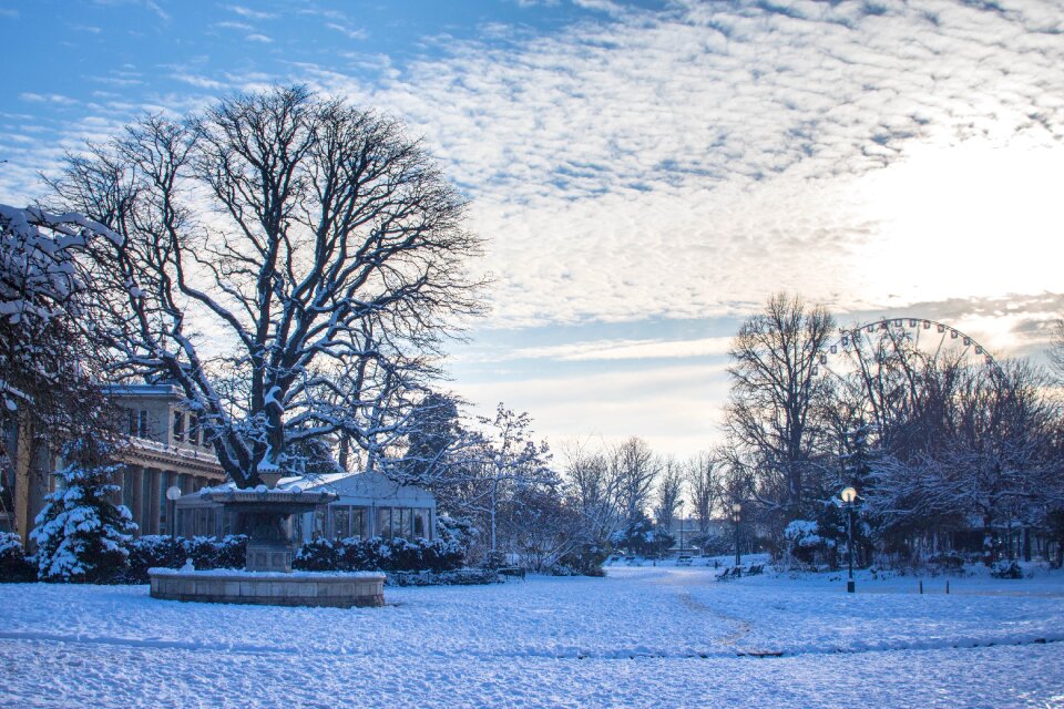 Landscape white blue