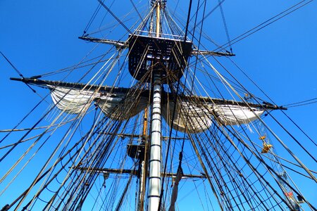 Sailboat frigate old rigs