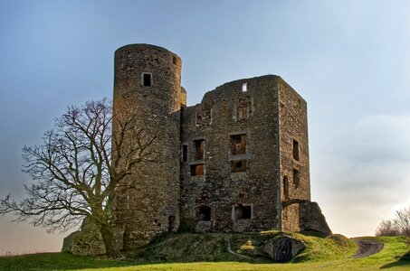 Ruin castle tower photo