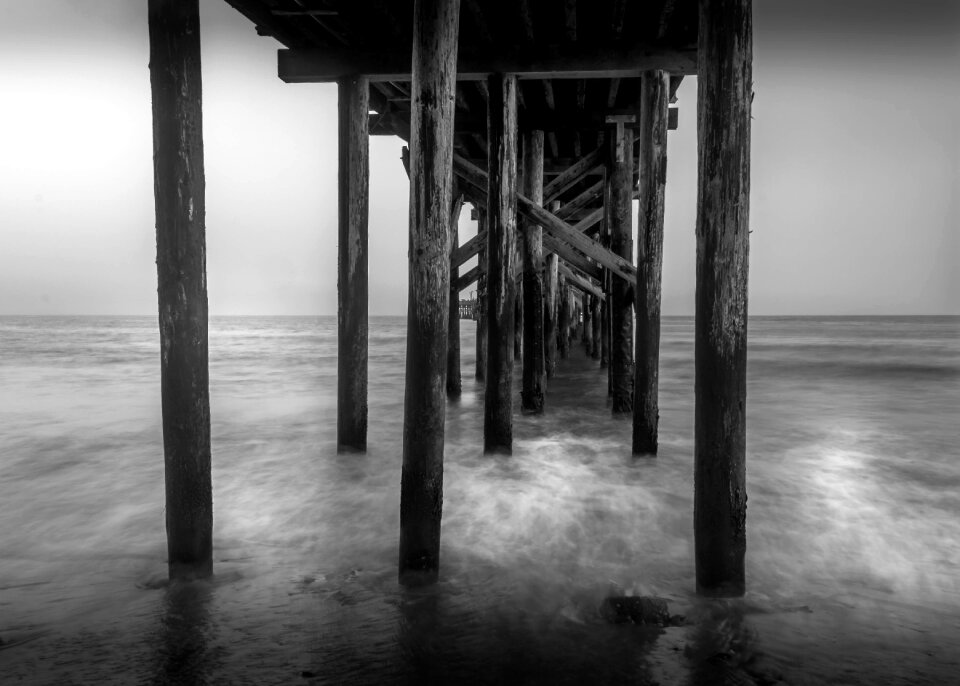 Water jetty beach photo