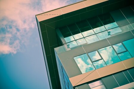 Modern facade building