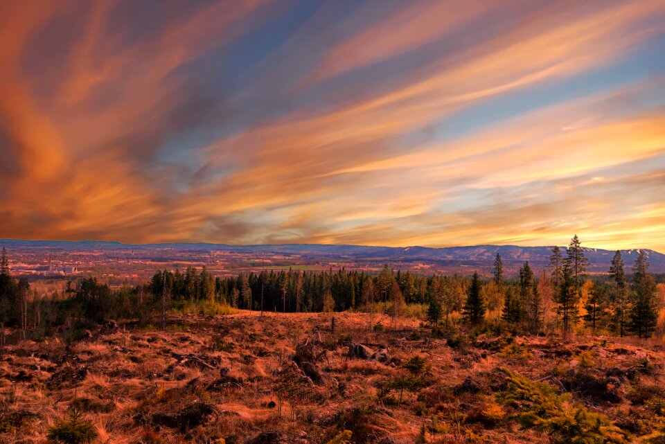Scenic sky clouds