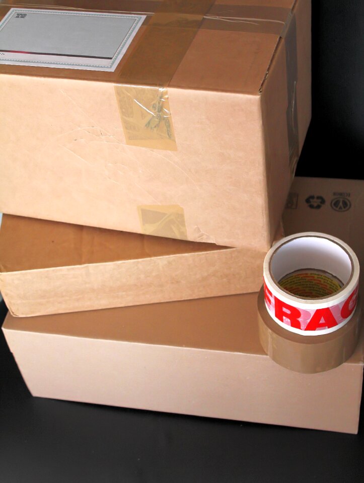 Cardboard package courier