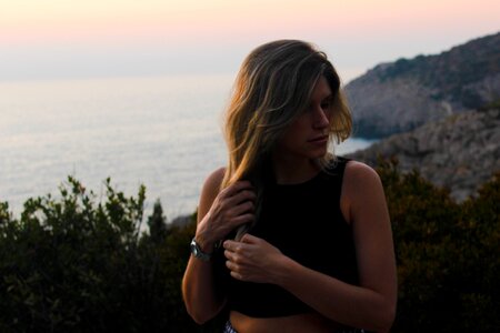 Girl woman blond