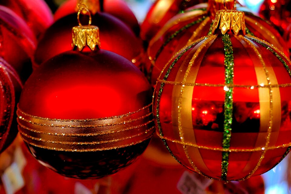 Advent christmas time balls
