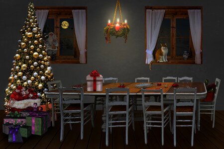 Christmas time gift atmospheric