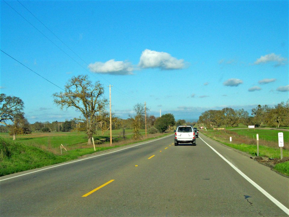 Valley Oak (Quercus lobata) savanna woodlands — along California State Route 12 in the eastern San Joaquin Valley, California.

Located in San Joaquin County, between Lodi and Jackson.