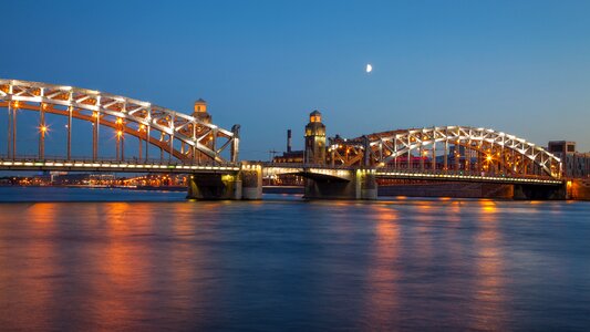 Russia bridge lights