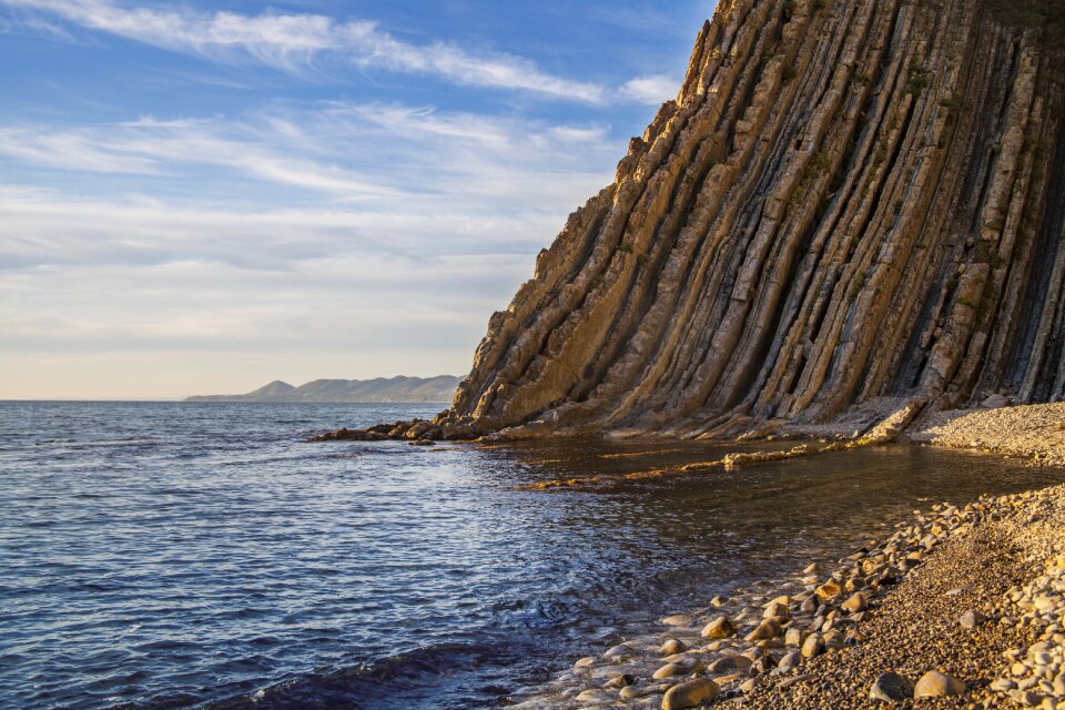 Rock black sea landscape