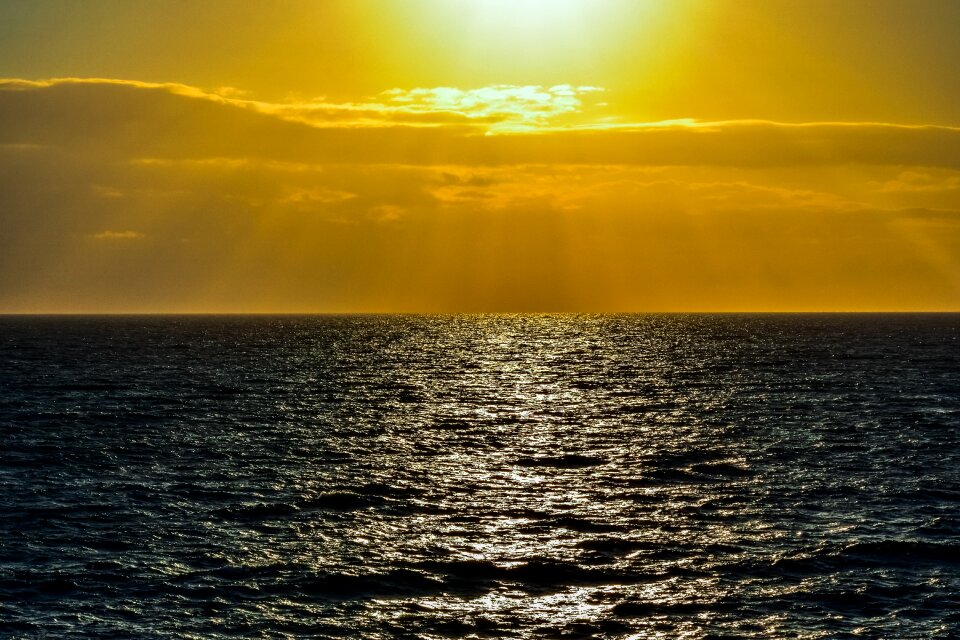 Evening nature landscape