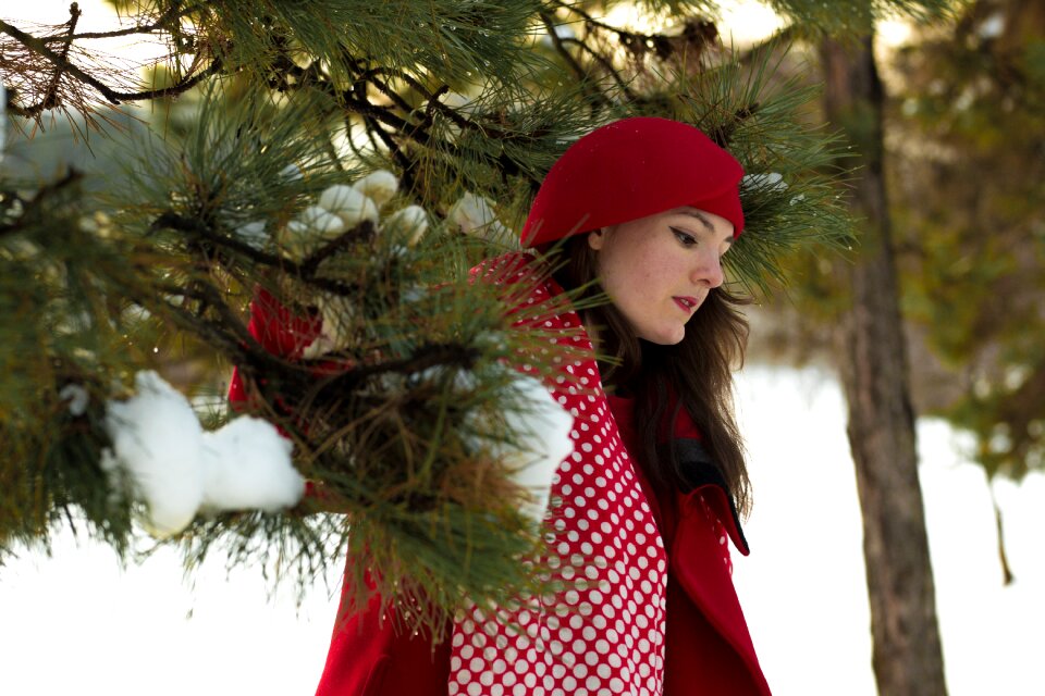 Woman female snow