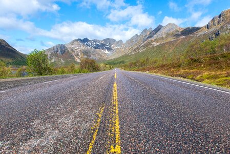 Mountain deserted street