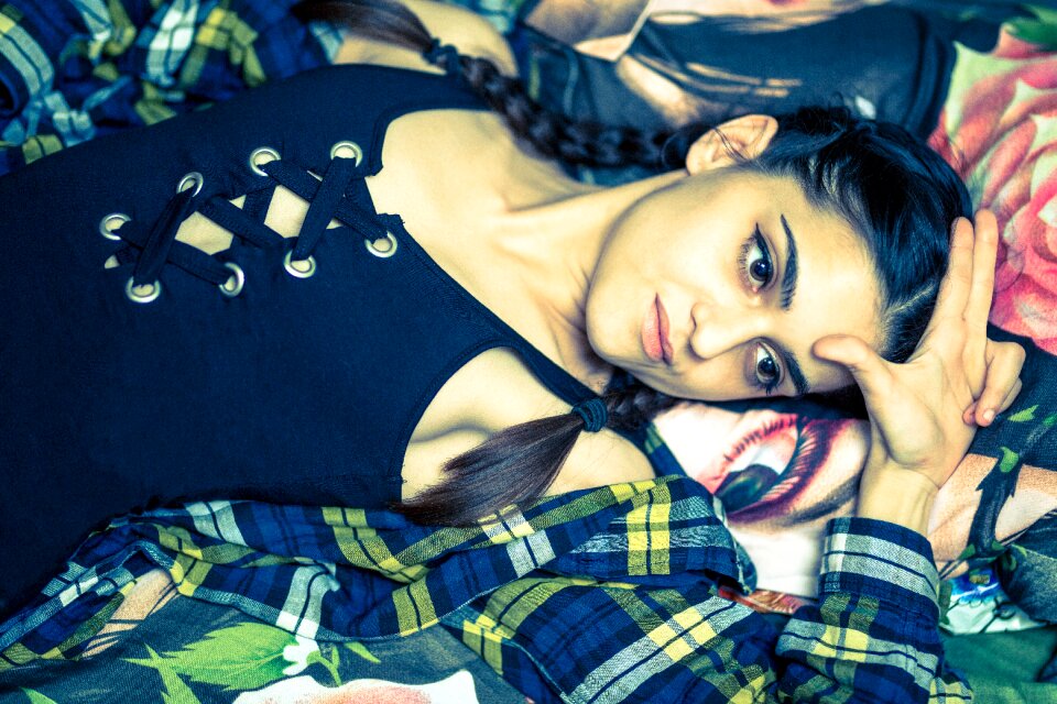 Brunette model portrait