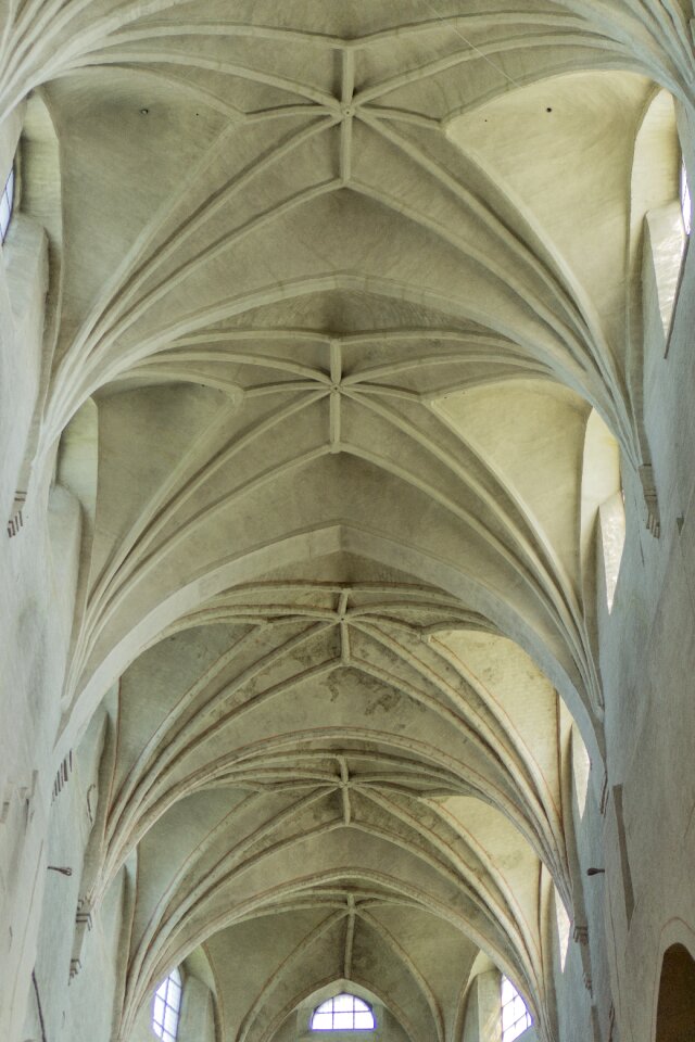 The cross vaults ceiling church