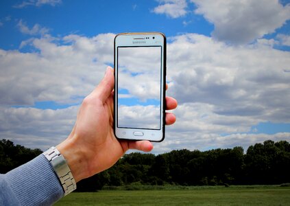 Camera sky clouds photo