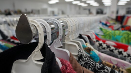 Garments hangers clothes photo