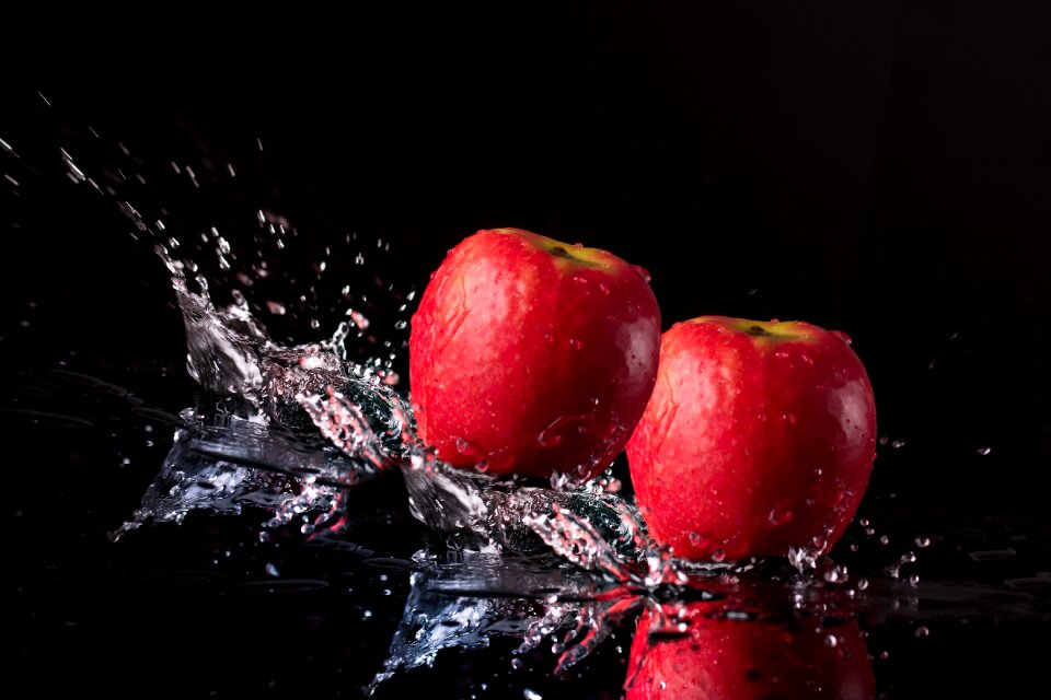 Drop of water fruit vitamins