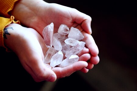 Crystals quartz meditation